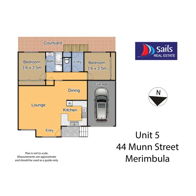 Floorplan of Homely unit listing, 5/44 Munn Street, Merimbula NSW 2548