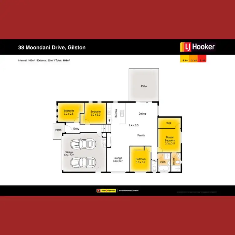 Floorplan of Homely house listing, 38 Moondani Drive, Gilston QLD 4211