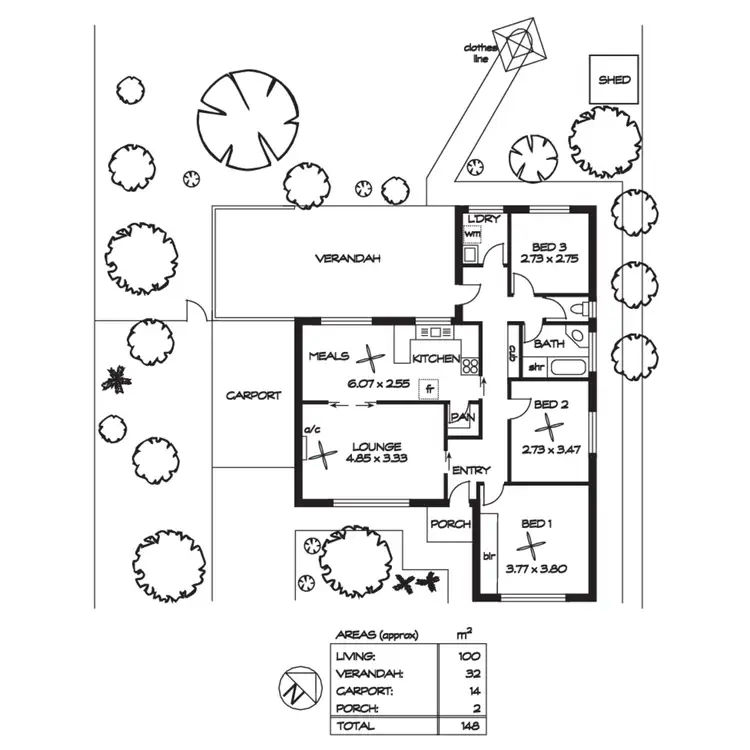 Floorplan of Homely house listing, 47 Sleep Road, Para Hills SA 5096