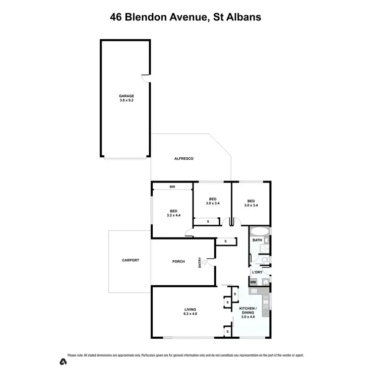 Floorplan of Homely house listing, 46 Blendon Avenue, St Albans VIC 3021