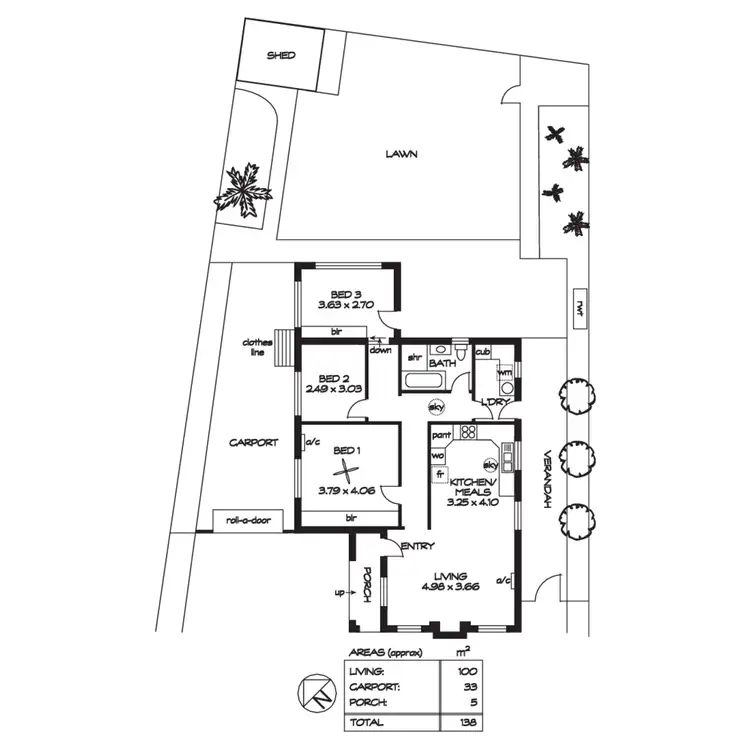 Floorplan of Homely house listing, 4 Howie Court, Woodville South SA 5011