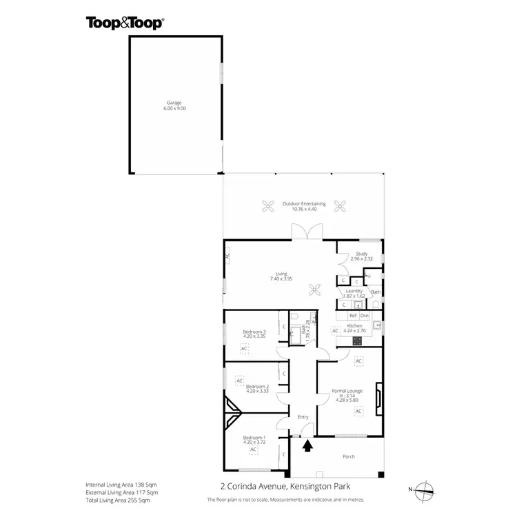 Floorplan of Homely house listing, 2 Corinda Avenue, Kensington Park SA 5068