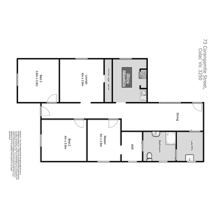 Floorplan of Homely house listing, 73 Corangamite Street, Colac VIC 3250