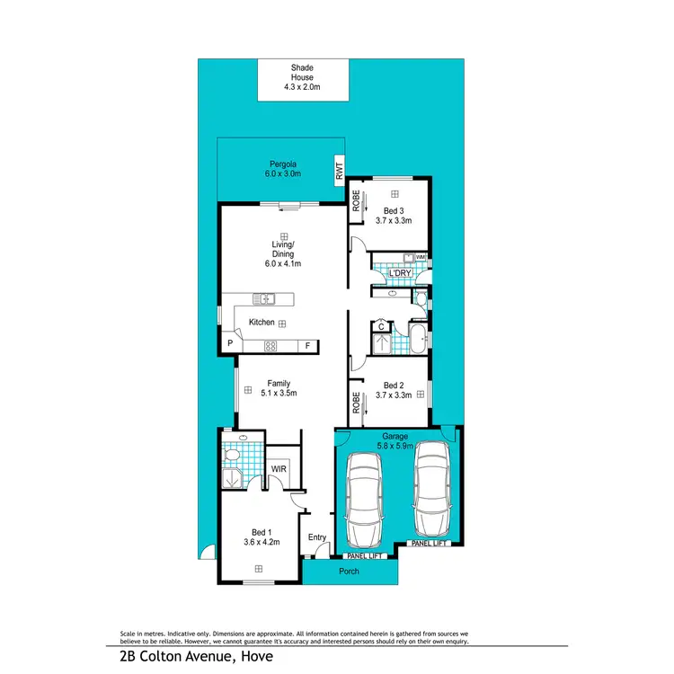 Floorplan of Homely house listing, 2B Colton Avenue, Hove SA 5048
