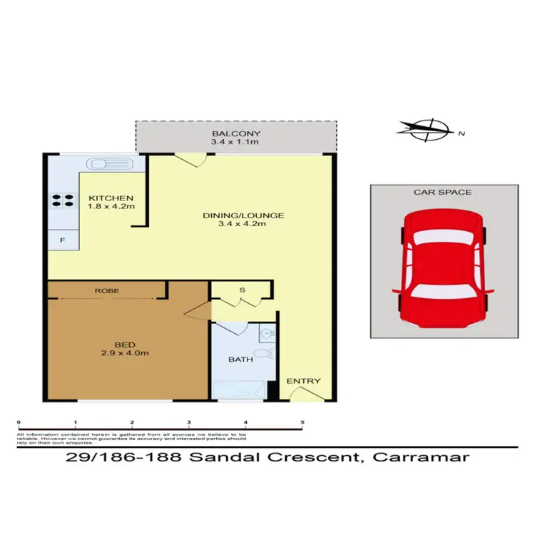 Floorplan of Homely apartment listing, 29/186-188 Sandal Crescent, Carramar NSW 2163