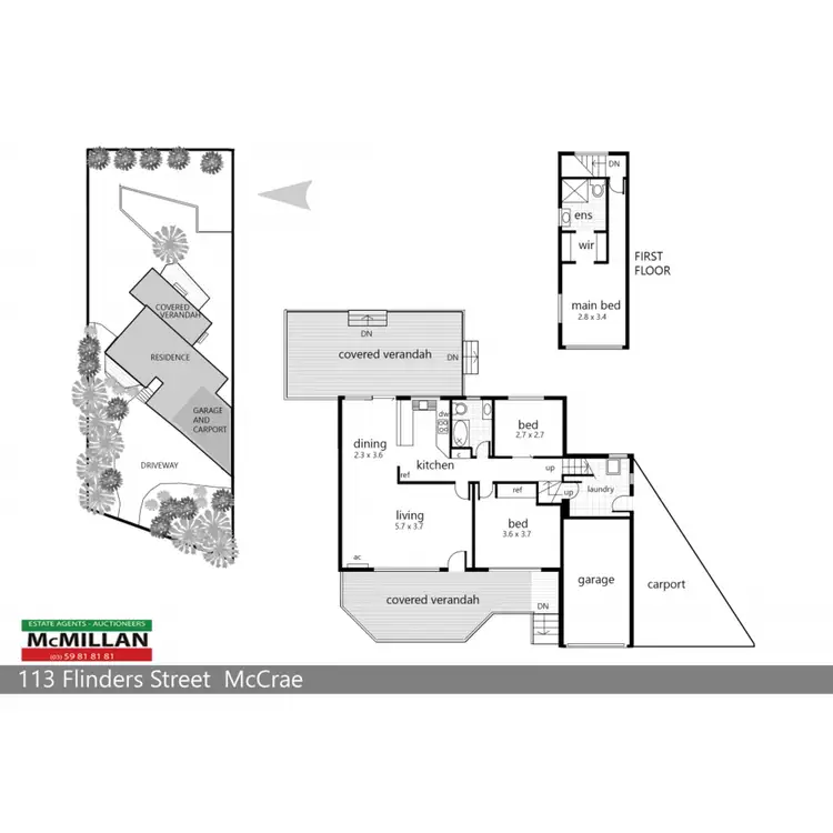 Floorplan of Homely house listing, 113 Flinders Street, Mccrae VIC 3938