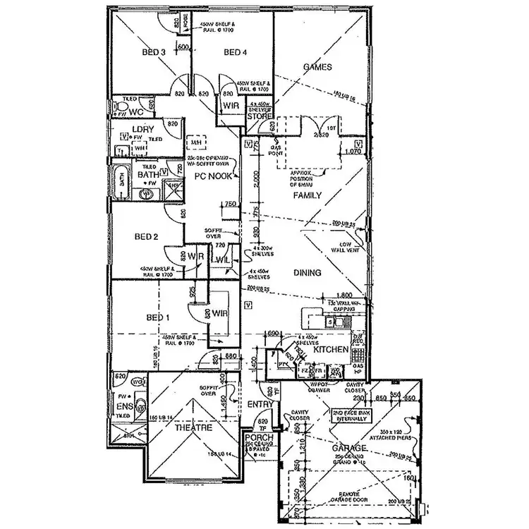 Floorplan of Homely house listing, 37 Corinda Way, Ridgewood WA 6030