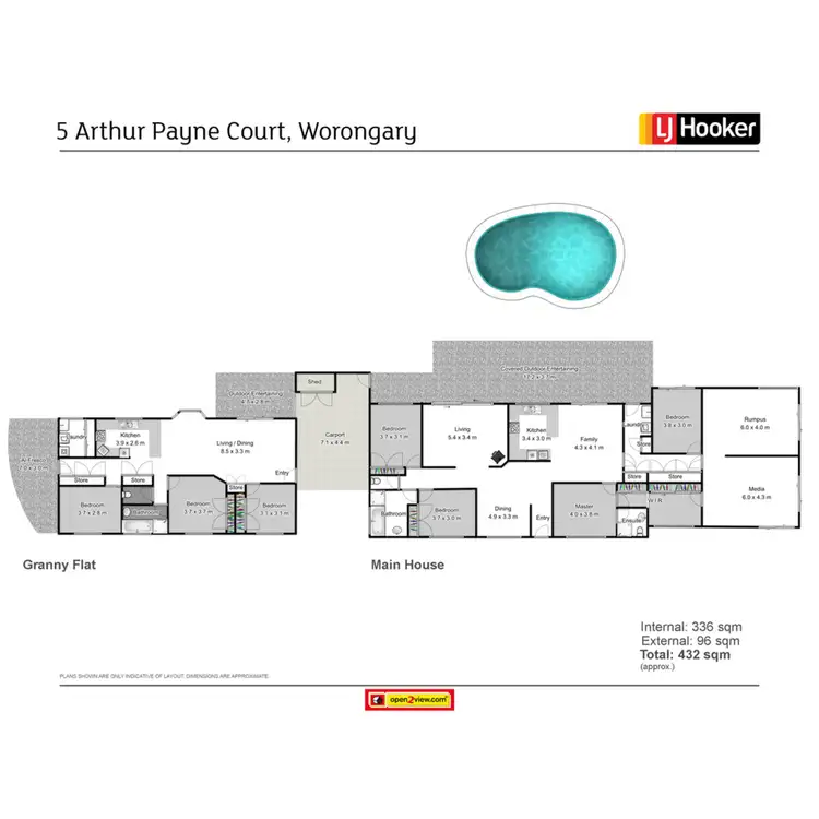 Floorplan of Homely house listing, 5 Arthur Payne Court, Worongary QLD 4213