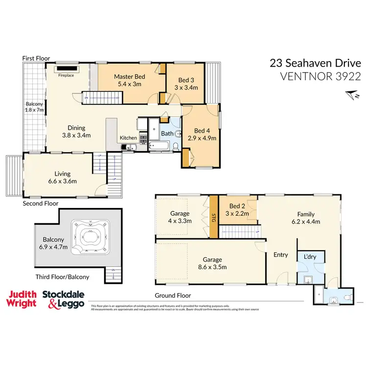 Floorplan of Homely house listing, 23 Seahaven Drive, Ventnor VIC 3922