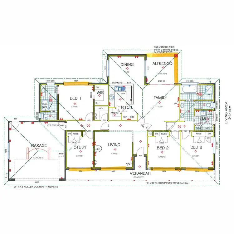 Floorplan of Homely house listing, 32 Franklin Drive, Estella NSW 2650