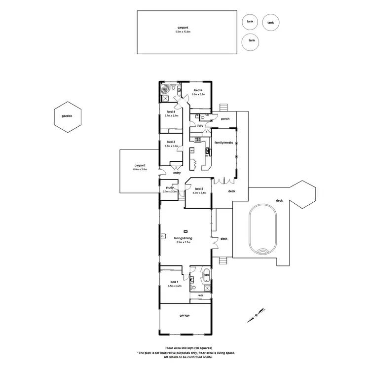Floorplan of Homely house listing, 206 Gembrook Tonimbuk, Gembrook VIC 3783