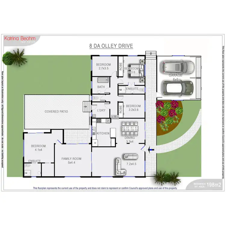 Floorplan of Homely house listing, 8 D A Olley Drive, Goonellabah NSW 2480