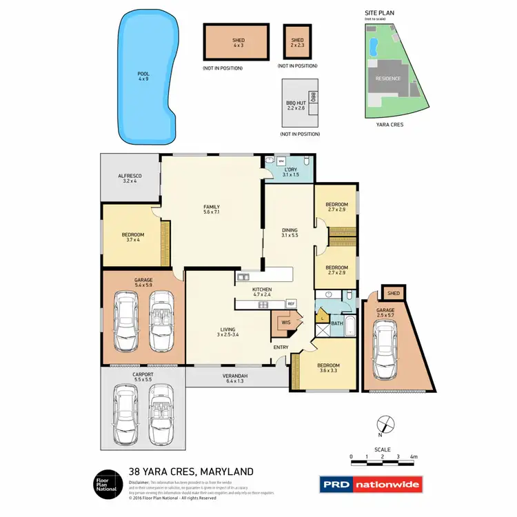 Floorplan of Homely house listing, 38 Yara Crescent, Maryland NSW 2287