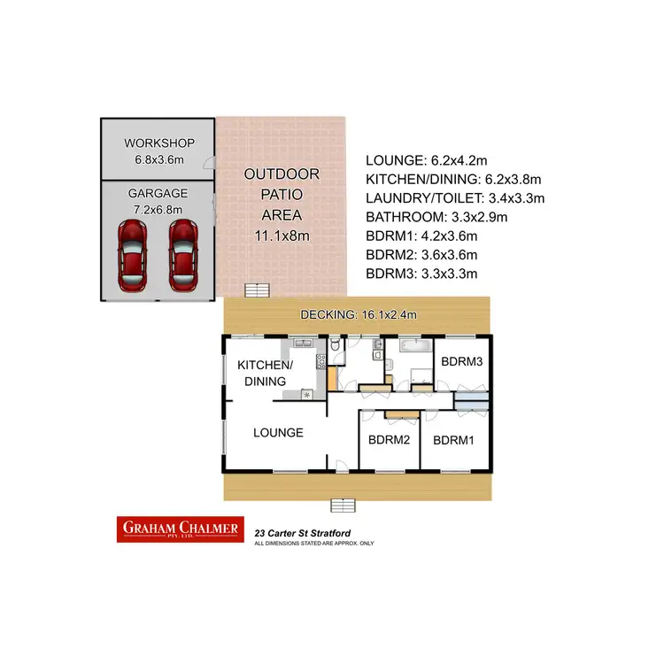Floorplan of Homely house listing, 23 Carter Street, Stratford VIC 3862