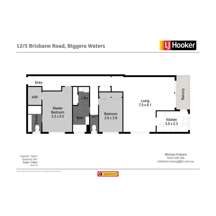 Floorplan of Homely unit listing, 12/5 Brisbane Road, Biggera Waters QLD 4216