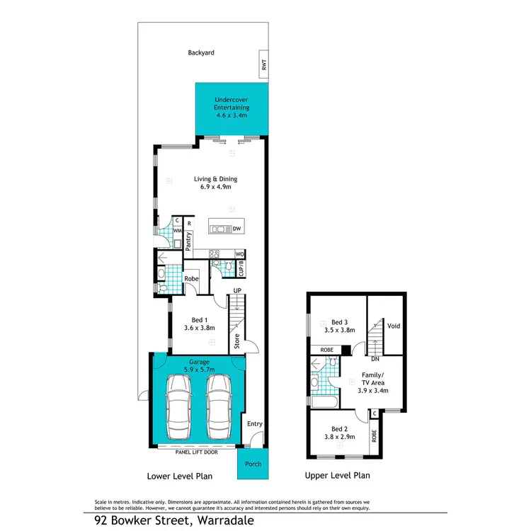 Floorplan of Homely house listing, 92B Bowker Street, Warradale SA 5046