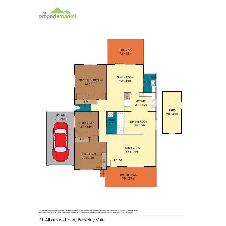 Floorplan of Homely house listing, 71 Albatross Road, Berkeley Vale NSW 2261