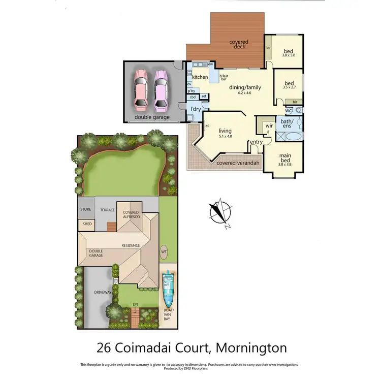 Floorplan of Homely house listing, 26 Coimadai Court, Mornington VIC 3931