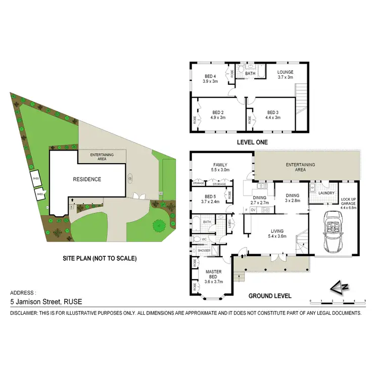 Floorplan of Homely house listing, 5 Jamison Street, Ruse NSW 2560