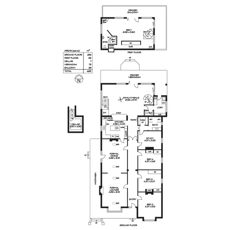 Floorplan of Homely house listing, 50-52 Cross Road, Myrtle Bank SA 5064