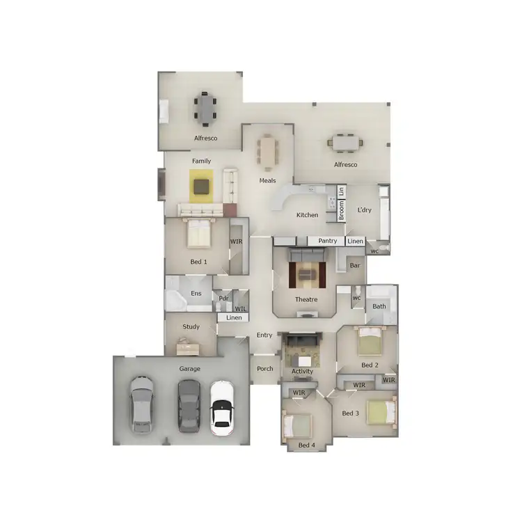 Floorplan of Homely house listing, 3 Blissett Drive, Bedfordale WA 6112