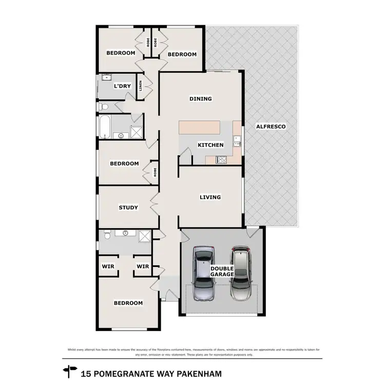 Floorplan of Homely house listing, 15 Pomegranate Way, Pakenham VIC 3810