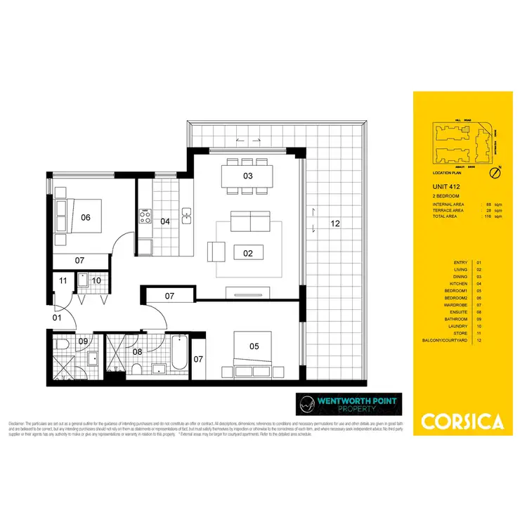Floorplan of Homely apartment listing, 412/27 Hill Road, Wentworth Point NSW 2127