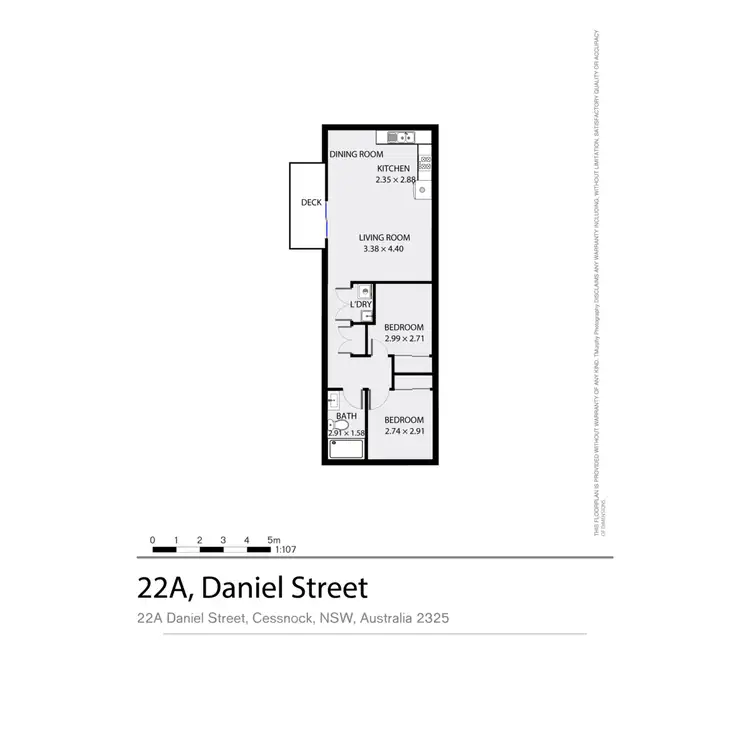 Floorplan of Homely house listing, 22 & 22a Daniel Street, Cessnock NSW 2325