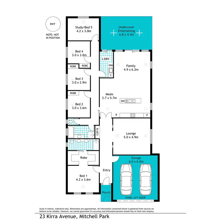Floorplan of Homely house listing, 23 Kirra Avenue, Mitchell Park SA 5043