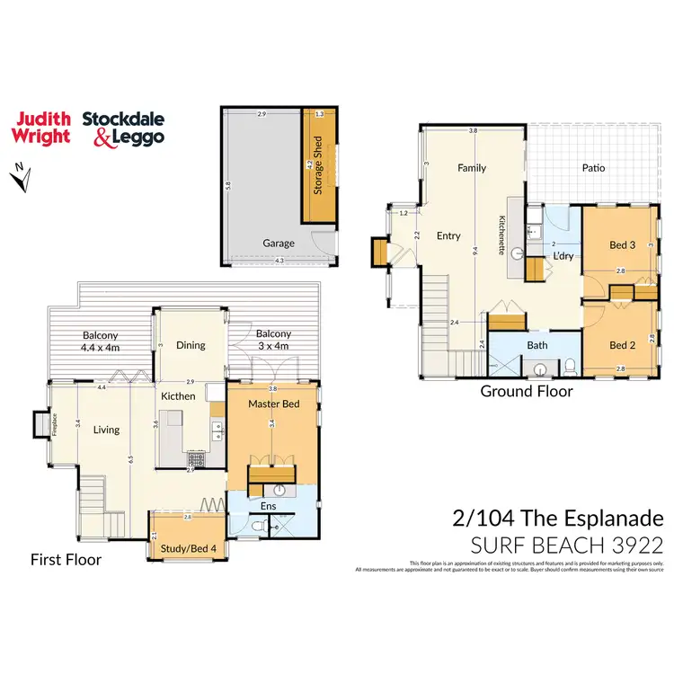 Floorplan of Homely house listing, 2/104 The Esplanade, Surf Beach VIC 3922