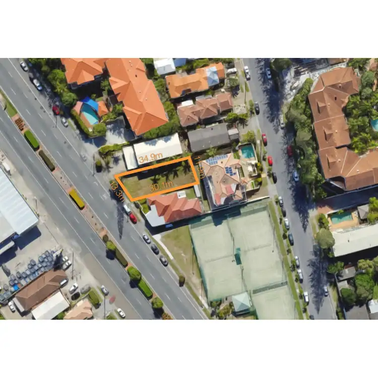 Floorplan of Homely land listing, 2099 Gold Coast Highway, Miami QLD 4220