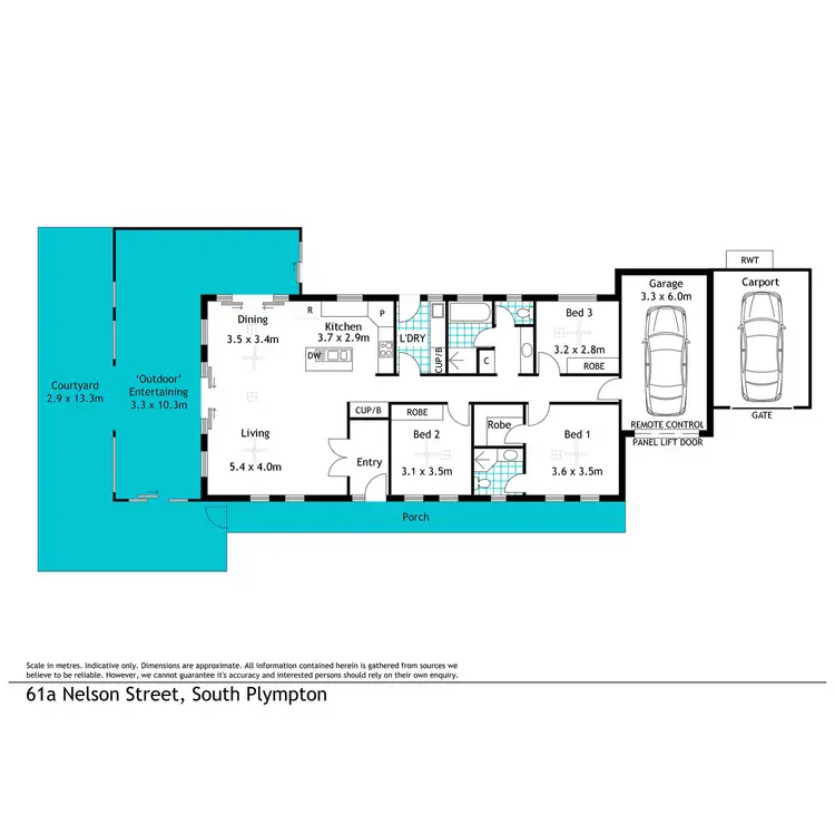 Floorplan of Homely house listing, 61A Nelson Street, South Plympton SA 5038