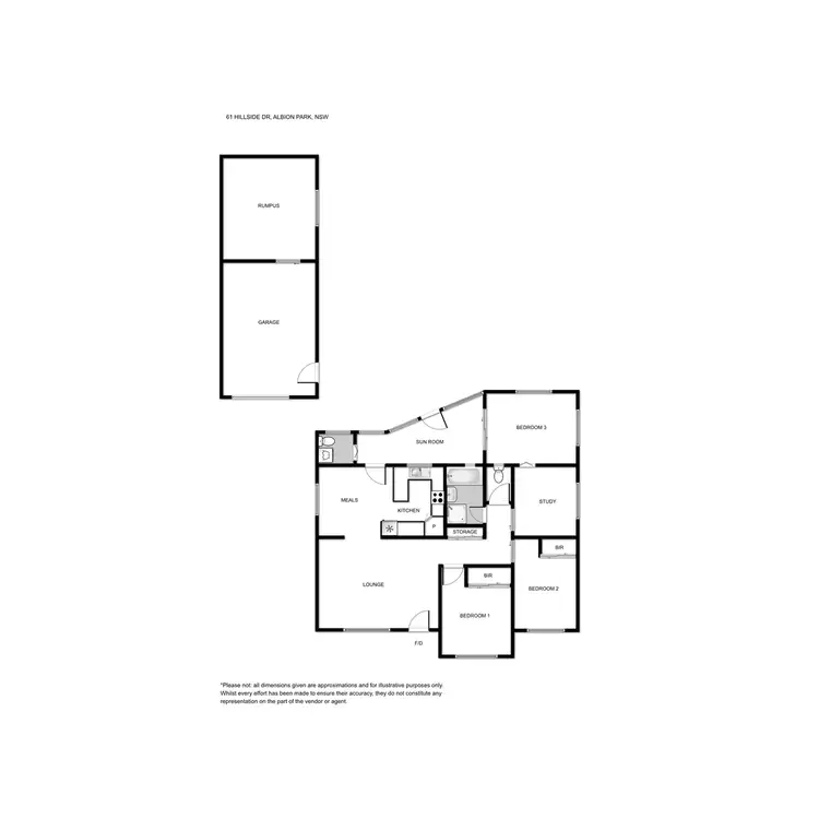 Floorplan of Homely house listing, 61 Hillside Drive, Albion Park NSW 2527