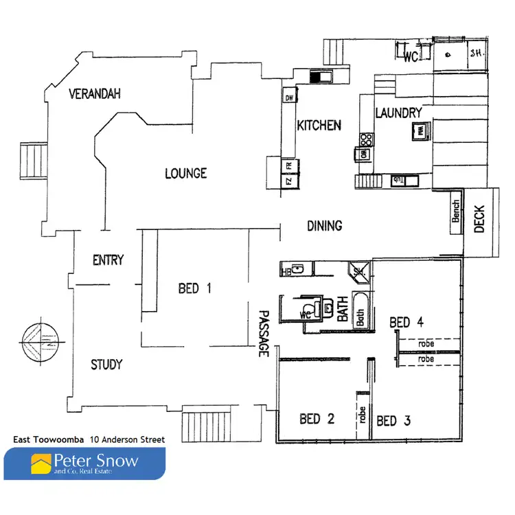 Floorplan of Homely house listing, 10 Anderson Street, East Toowoomba QLD 4350