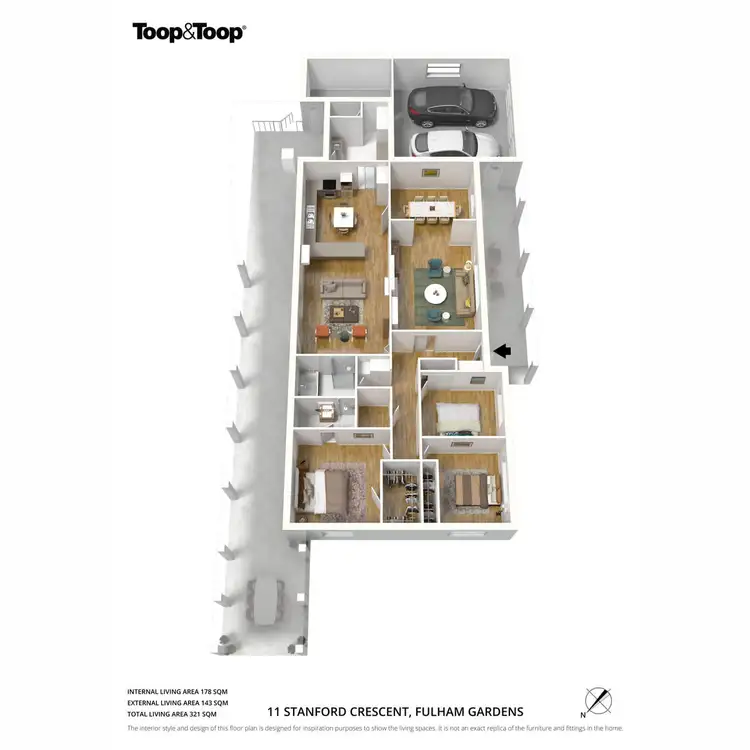Floorplan of Homely house listing, 11 Stanford Crescent, Fulham Gardens SA 5024