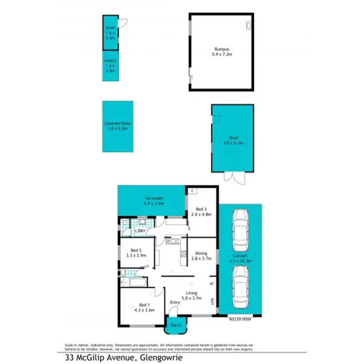 Floorplan of Homely house listing, 33 McGilp Avenue, Glengowrie SA 5044