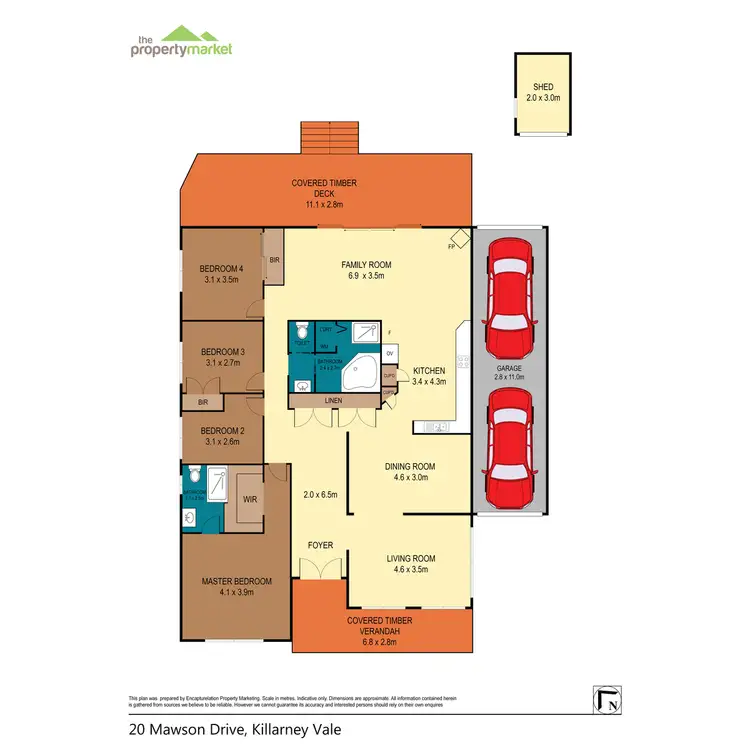 Floorplan of Homely house listing, 20 Mawson Drive, Killarney Vale NSW 2261