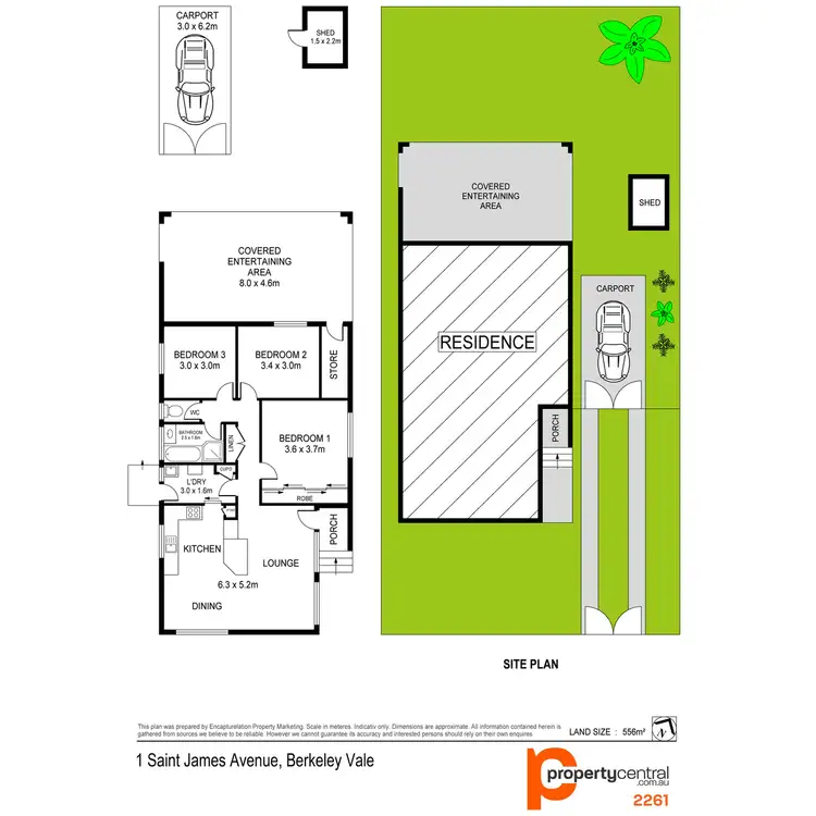 Floorplan of Homely house listing, 1 St James Avenue, Berkeley Vale NSW 2261