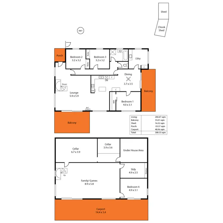 Floorplan of Homely house listing, 35 Arkaba Road, Aldgate SA 5154