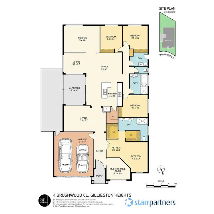 Floorplan of Homely house listing, 4 Brushwood Close, Gillieston Heights NSW 2321
