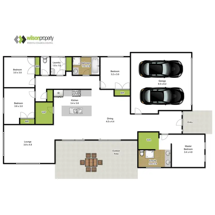 Floorplan of Homely house listing, 18 Mitchell Drive, Traralgon VIC 3844