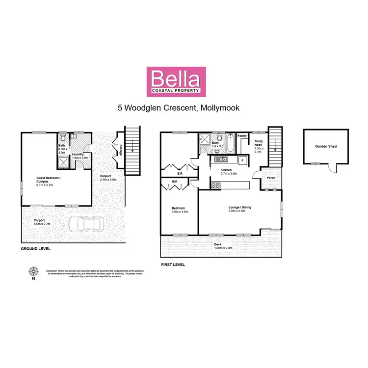 Floorplan of Homely house listing, 5 Woodglen Crescent, Mollymook Beach NSW 2539
