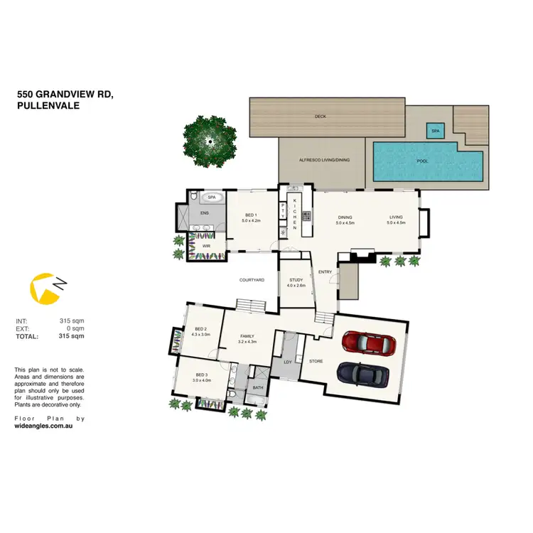 Floorplan of Homely rural property listing, 550 Grandview Road, Pullenvale QLD 4069
