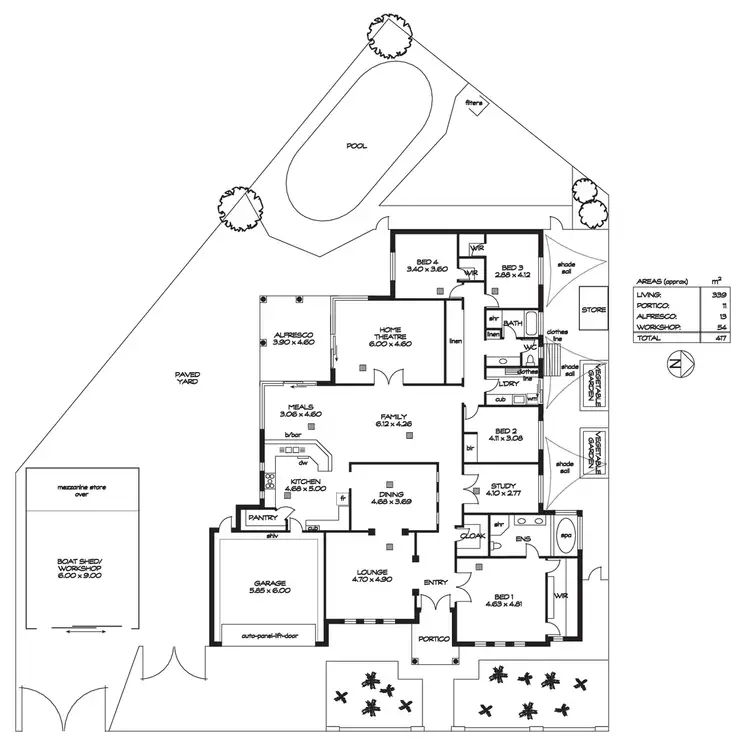 Floorplan of Homely house listing, 1 The Walk, Mawson Lakes SA 5095