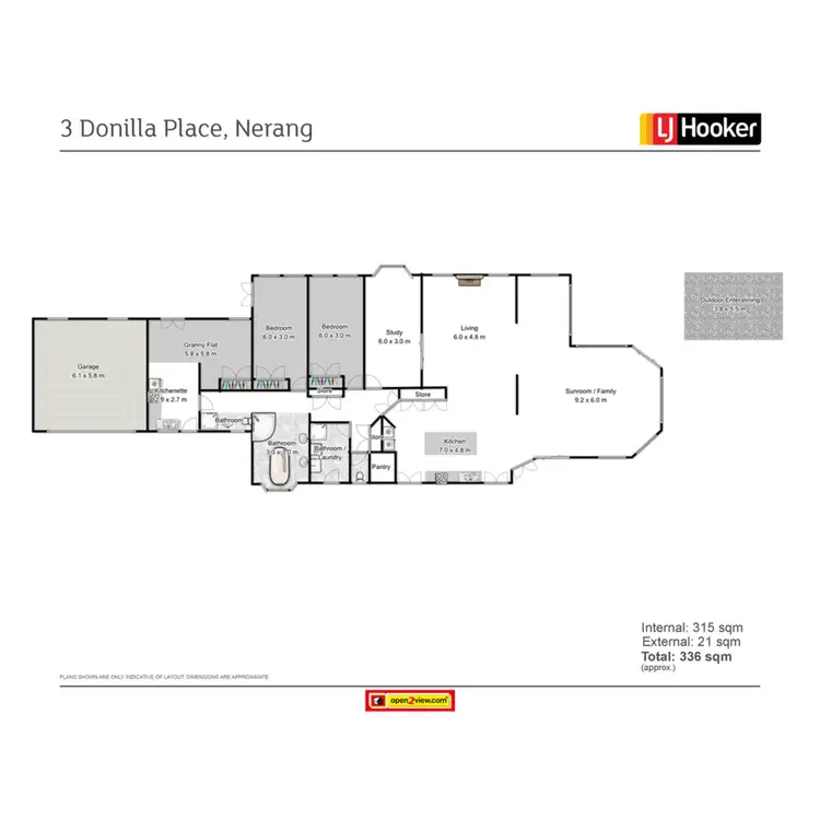 Floorplan of Homely house listing, 3 Donilla Place, Nerang QLD 4211