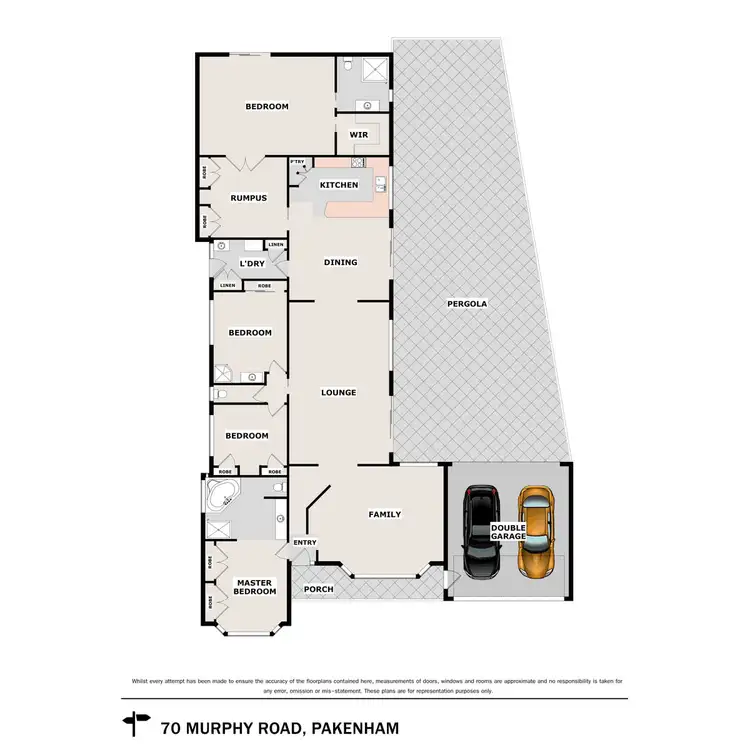 Floorplan of Homely house listing, 70 Murphy Road, Pakenham VIC 3810