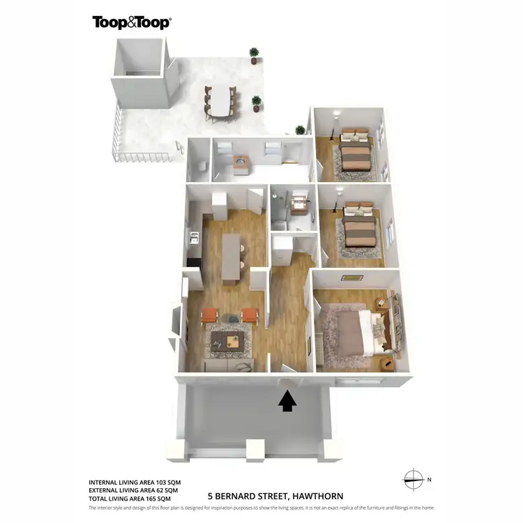 Floorplan of Homely house listing, 5 Bernard Street, Hawthorn SA 5062