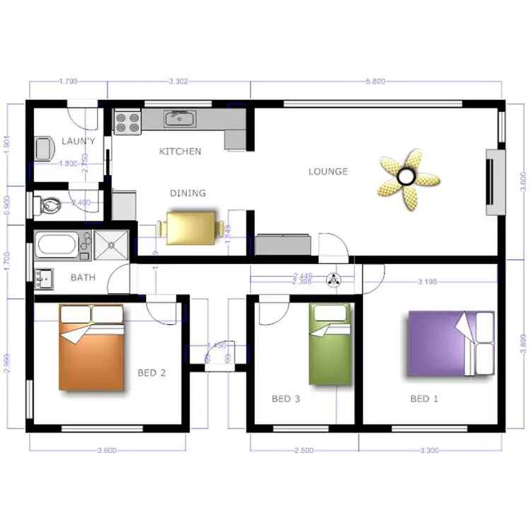 Floorplan of Homely house listing, 12 Eric Avenue, Port Lincoln SA 5606