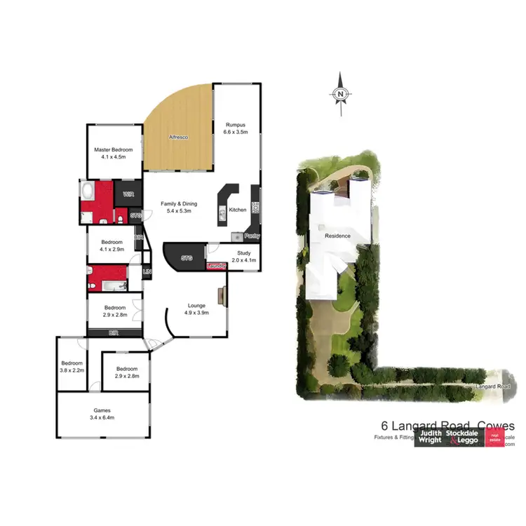 Floorplan of Homely house listing, 6 Langard Road, Cowes VIC 3922