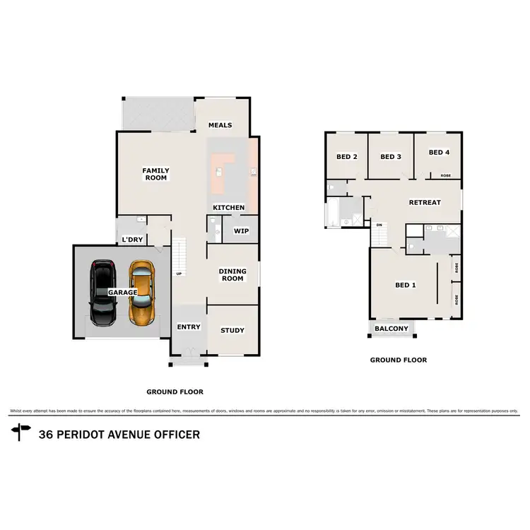 Floorplan of Homely house listing, 36 Peridot Avenue, Officer VIC 3809